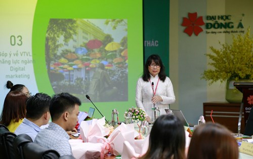 Hội nghị doanh nghiệp góp ý vị trí việc làm, năng lực đầu ra của sinh viên Khoa Marketing ĐH Đông Á